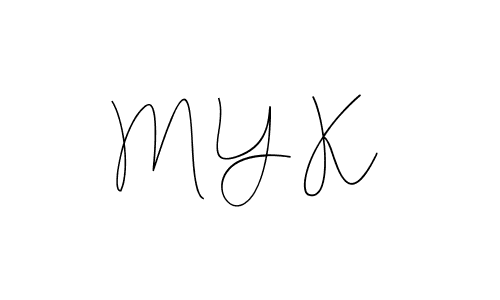 The best way (Andilay-7BmLP) to make a short signature is to pick only two or three words in your name. The name M Y K include a total of six letters. For converting this name. M Y K signature style 4 images and pictures png