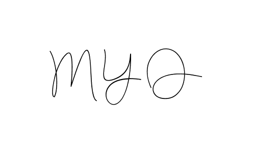 How to make M Y O name signature. Use Andilay-7BmLP style for creating short signs online. This is the latest handwritten sign. M Y O signature style 4 images and pictures png