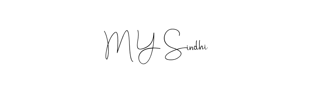 Andilay-7BmLP is a professional signature style that is perfect for those who want to add a touch of class to their signature. It is also a great choice for those who want to make their signature more unique. Get M Y Sindhi name to fancy signature for free. M Y Sindhi signature style 4 images and pictures png