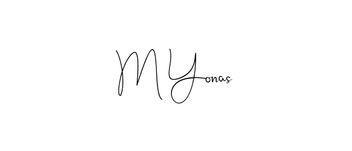 Make a beautiful signature design for name M Yonas. Use this online signature maker to create a handwritten signature for free. M Yonas signature style 4 images and pictures png