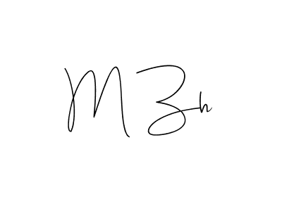 M Zh stylish signature style. Best Handwritten Sign (Andilay-7BmLP) for my name. Handwritten Signature Collection Ideas for my name M Zh. M Zh signature style 4 images and pictures png