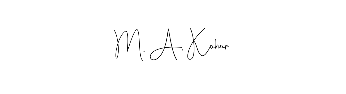 Best and Professional Signature Style for M. A. Kahar. Andilay-7BmLP Best Signature Style Collection. M. A. Kahar signature style 4 images and pictures png