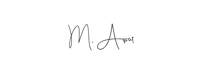 Make a beautiful signature design for name M. Aqsat. Use this online signature maker to create a handwritten signature for free. M. Aqsat signature style 4 images and pictures png