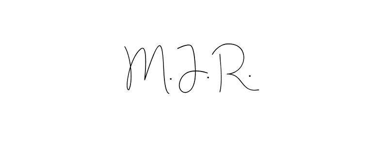 How to Draw M. J. R. signature style? Andilay-7BmLP is a latest design signature styles for name M. J. R.. M. J. R. signature style 4 images and pictures png