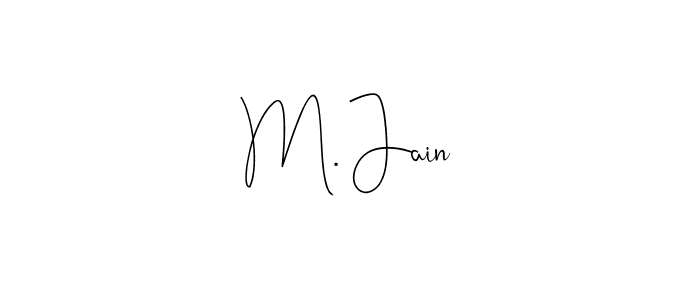 Best and Professional Signature Style for M. Jain. Andilay-7BmLP Best Signature Style Collection. M. Jain signature style 4 images and pictures png