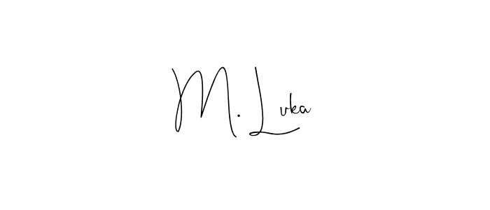 How to Draw M. Luka signature style? Andilay-7BmLP is a latest design signature styles for name M. Luka. M. Luka signature style 4 images and pictures png