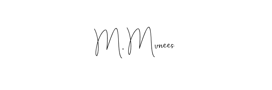 Check out images of Autograph of M. Munees name. Actor M. Munees Signature Style. Andilay-7BmLP is a professional sign style online. M. Munees signature style 4 images and pictures png