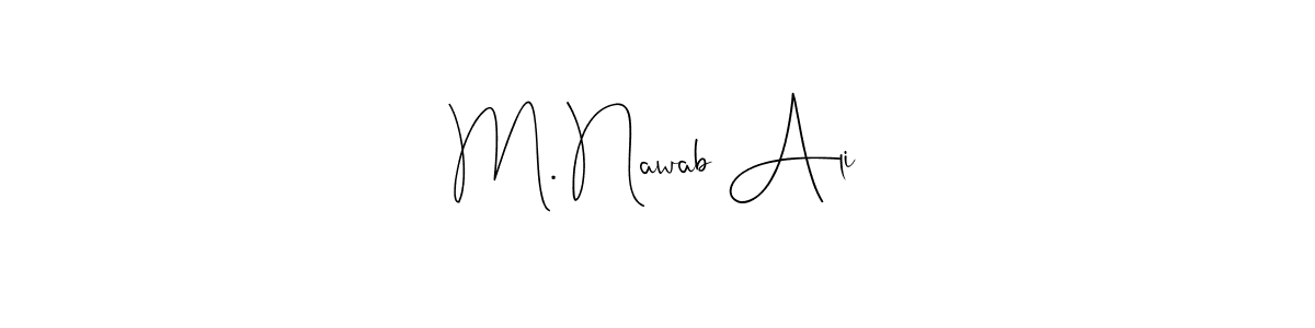 You can use this online signature creator to create a handwritten signature for the name M. Nawab Ali. This is the best online autograph maker. M. Nawab Ali signature style 4 images and pictures png