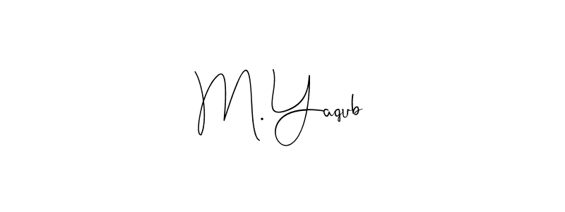 if you are searching for the best signature style for your name M. Yaqub. so please give up your signature search. here we have designed multiple signature styles  using Andilay-7BmLP. M. Yaqub signature style 4 images and pictures png