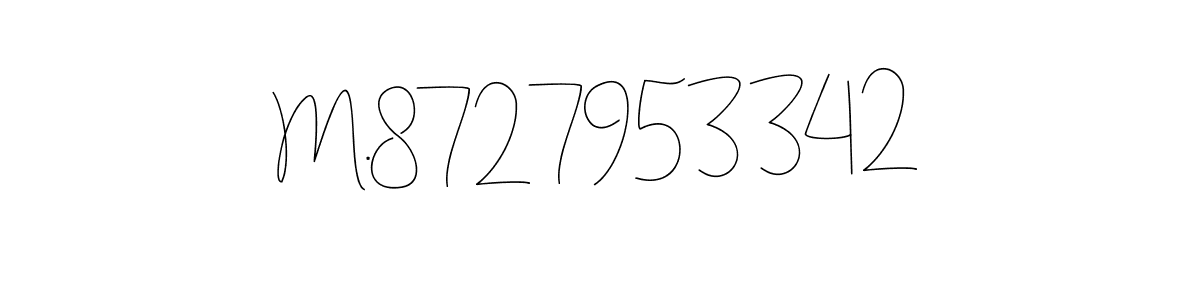 Once you've used our free online signature maker to create your best signature Andilay-7BmLP style, it's time to enjoy all of the benefits that M.8727953342 name signing documents. M.8727953342 signature style 4 images and pictures png