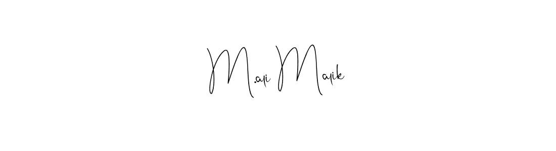 How to make M.ali Malik name signature. Use Andilay-7BmLP style for creating short signs online. This is the latest handwritten sign. M.ali Malik signature style 4 images and pictures png