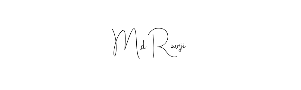 The best way (Andilay-7BmLP) to make a short signature is to pick only two or three words in your name. The name M.d Raulji include a total of six letters. For converting this name. M.d Raulji signature style 4 images and pictures png