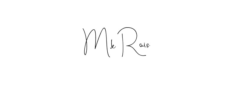 You should practise on your own different ways (Andilay-7BmLP) to write your name (M.k Rais) in signature. don't let someone else do it for you. M.k Rais signature style 4 images and pictures png