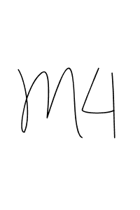 Create a beautiful signature design for name M4. With this signature (Andilay-7BmLP) fonts, you can make a handwritten signature for free. M4 signature style 4 images and pictures png