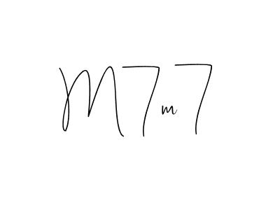 How to make M7m7 signature? Andilay-7BmLP is a professional autograph style. Create handwritten signature for M7m7 name. M7m7 signature style 4 images and pictures png