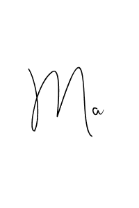 How to make Ma name signature. Use Andilay-7BmLP style for creating short signs online. This is the latest handwritten sign. Ma signature style 4 images and pictures png