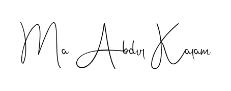 Also we have Ma Abdul Kalam name is the best signature style. Create professional handwritten signature collection using Andilay-7BmLP autograph style. Ma Abdul Kalam signature style 4 images and pictures png