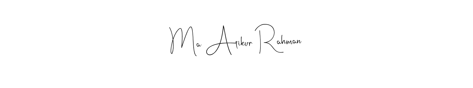 See photos of Ma Atikur Rahman official signature by Spectra . Check more albums & portfolios. Read reviews & check more about Andilay-7BmLP font. Ma Atikur Rahman signature style 4 images and pictures png