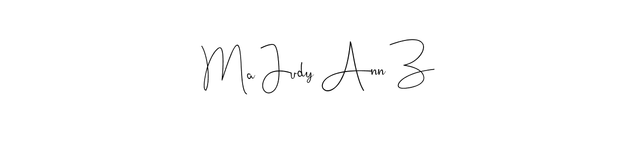 You can use this online signature creator to create a handwritten signature for the name Ma Judy Ann Z. This is the best online autograph maker. Ma Judy Ann Z signature style 4 images and pictures png
