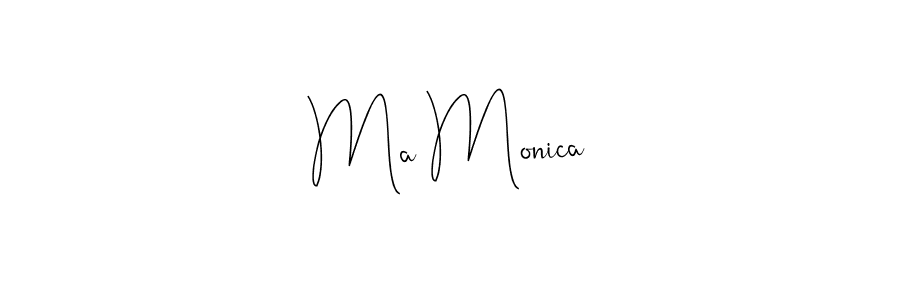 The best way (Andilay-7BmLP) to make a short signature is to pick only two or three words in your name. The name Ma Monica include a total of six letters. For converting this name. Ma Monica signature style 4 images and pictures png