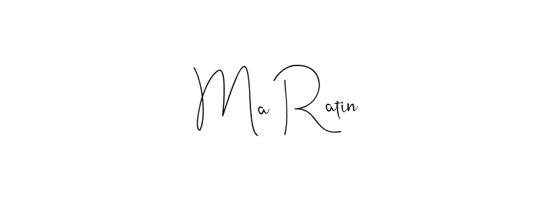 Make a beautiful signature design for name Ma Ratin. Use this online signature maker to create a handwritten signature for free. Ma Ratin signature style 4 images and pictures png