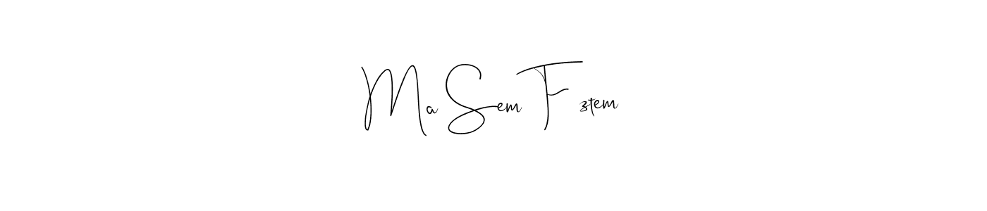 if you are searching for the best signature style for your name Ma Sem Főztem. so please give up your signature search. here we have designed multiple signature styles  using Andilay-7BmLP. Ma Sem Főztem signature style 4 images and pictures png