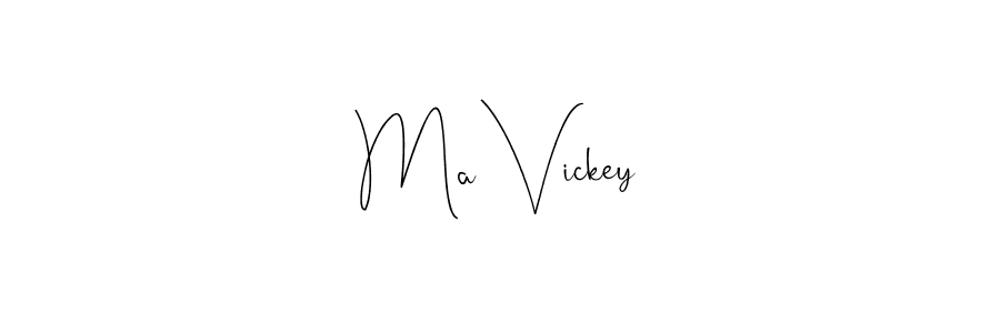 Use a signature maker to create a handwritten signature online. With this signature software, you can design (Andilay-7BmLP) your own signature for name Ma Vickey. Ma Vickey signature style 4 images and pictures png