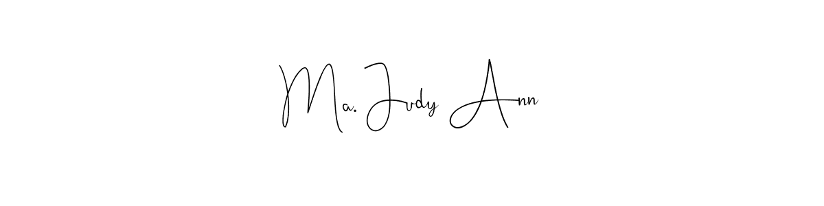 Use a signature maker to create a handwritten signature online. With this signature software, you can design (Andilay-7BmLP) your own signature for name Ma. Judy Ann. Ma. Judy Ann signature style 4 images and pictures png