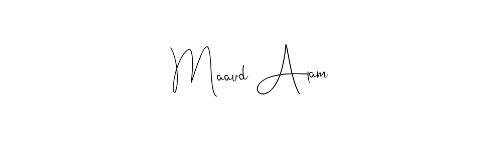 Here are the top 10 professional signature styles for the name Maaud Alam. These are the best autograph styles you can use for your name. Maaud Alam signature style 4 images and pictures png