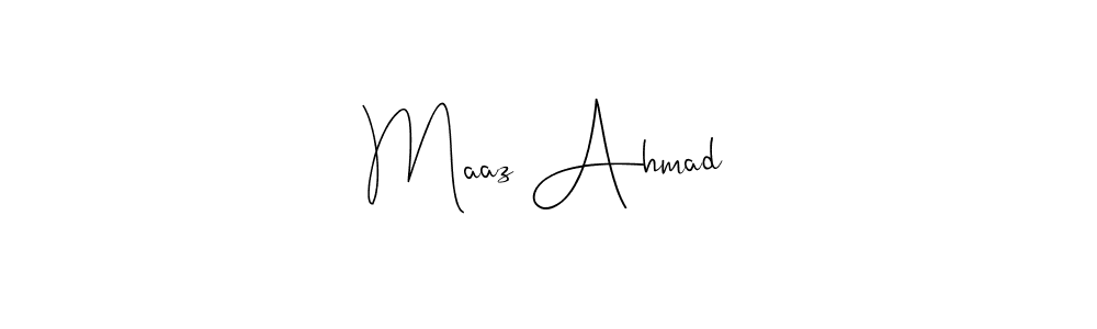 This is the best signature style for the Maaz Ahmad name. Also you like these signature font (Andilay-7BmLP). Mix name signature. Maaz Ahmad signature style 4 images and pictures png