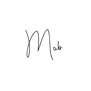 Make a beautiful signature design for name Mab. Use this online signature maker to create a handwritten signature for free. Mab signature style 4 images and pictures png