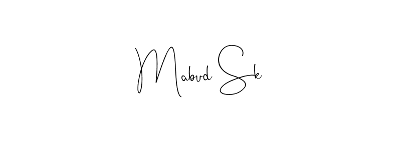 You should practise on your own different ways (Andilay-7BmLP) to write your name (Mabud Sk) in signature. don't let someone else do it for you. Mabud Sk signature style 4 images and pictures png