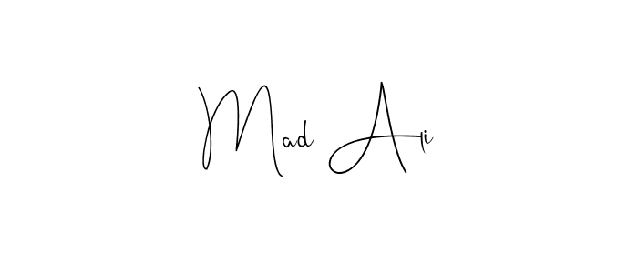 Also we have Mad Ali name is the best signature style. Create professional handwritten signature collection using Andilay-7BmLP autograph style. Mad Ali signature style 4 images and pictures png