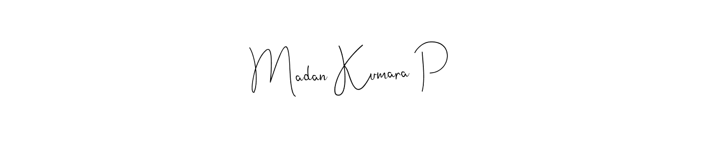 Similarly Andilay-7BmLP is the best handwritten signature design. Signature creator online .You can use it as an online autograph creator for name Madan Kumara P. Madan Kumara P signature style 4 images and pictures png