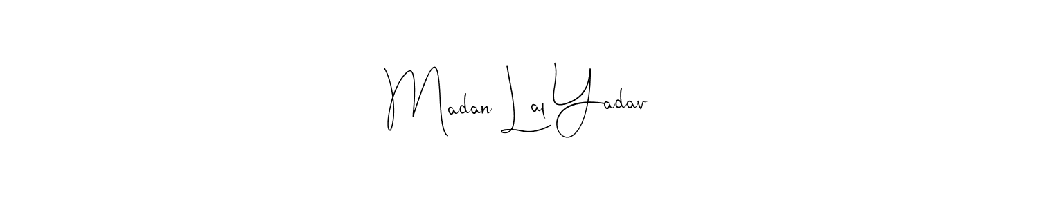 How to make Madan Lal Yadav signature? Andilay-7BmLP is a professional autograph style. Create handwritten signature for Madan Lal Yadav name. Madan Lal Yadav signature style 4 images and pictures png