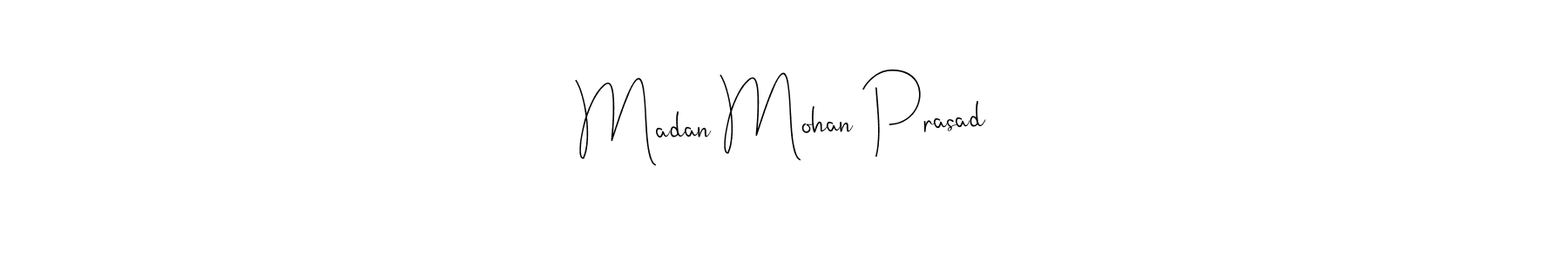 You can use this online signature creator to create a handwritten signature for the name Madan Mohan Prasad. This is the best online autograph maker. Madan Mohan Prasad signature style 4 images and pictures png