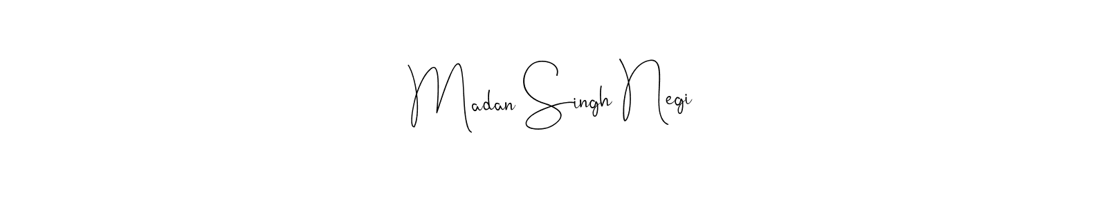 Andilay-7BmLP is a professional signature style that is perfect for those who want to add a touch of class to their signature. It is also a great choice for those who want to make their signature more unique. Get Madan Singh Negi name to fancy signature for free. Madan Singh Negi signature style 4 images and pictures png