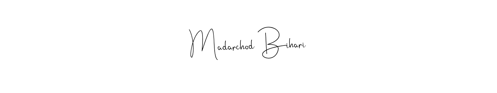 The best way (Andilay-7BmLP) to make a short signature is to pick only two or three words in your name. The name Madarchod Bihari include a total of six letters. For converting this name. Madarchod Bihari signature style 4 images and pictures png