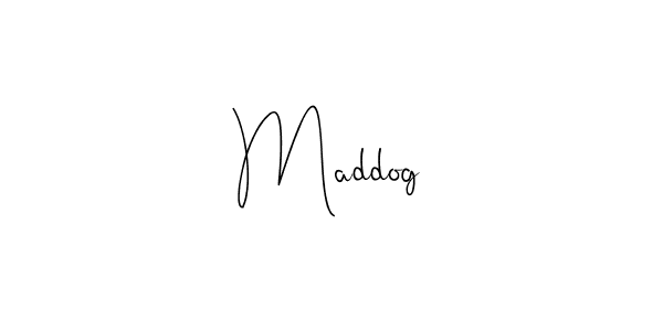 Design your own signature with our free online signature maker. With this signature software, you can create a handwritten (Andilay-7BmLP) signature for name Maddog. Maddog signature style 4 images and pictures png