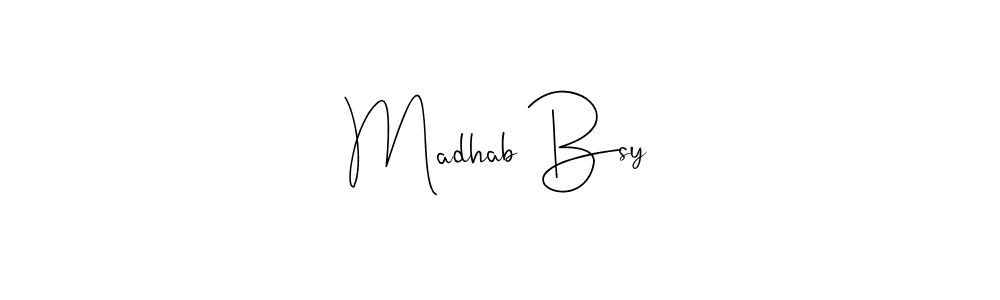 Once you've used our free online signature maker to create your best signature Andilay-7BmLP style, it's time to enjoy all of the benefits that Madhab Bsy name signing documents. Madhab Bsy signature style 4 images and pictures png