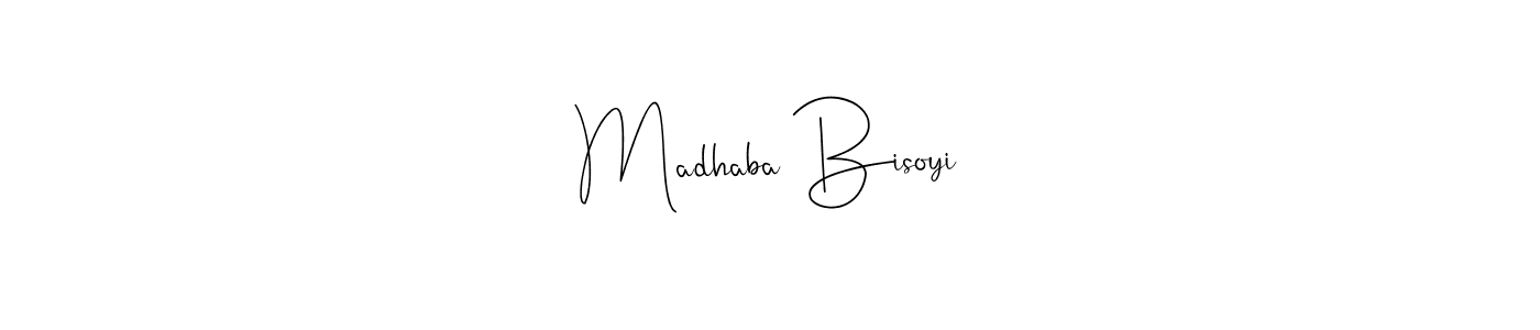 Also we have Madhaba Bisoyi name is the best signature style. Create professional handwritten signature collection using Andilay-7BmLP autograph style. Madhaba Bisoyi signature style 4 images and pictures png