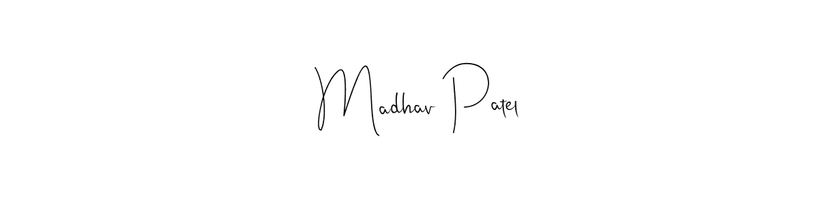 It looks lik you need a new signature style for name Madhav Patel. Design unique handwritten (Andilay-7BmLP) signature with our free signature maker in just a few clicks. Madhav Patel signature style 4 images and pictures png
