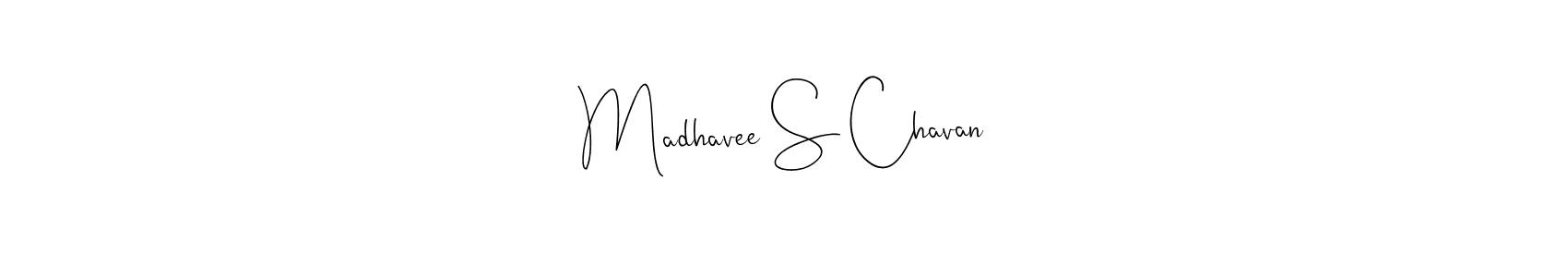 Create a beautiful signature design for name Madhavee S Chavan. With this signature (Andilay-7BmLP) fonts, you can make a handwritten signature for free. Madhavee S Chavan signature style 4 images and pictures png