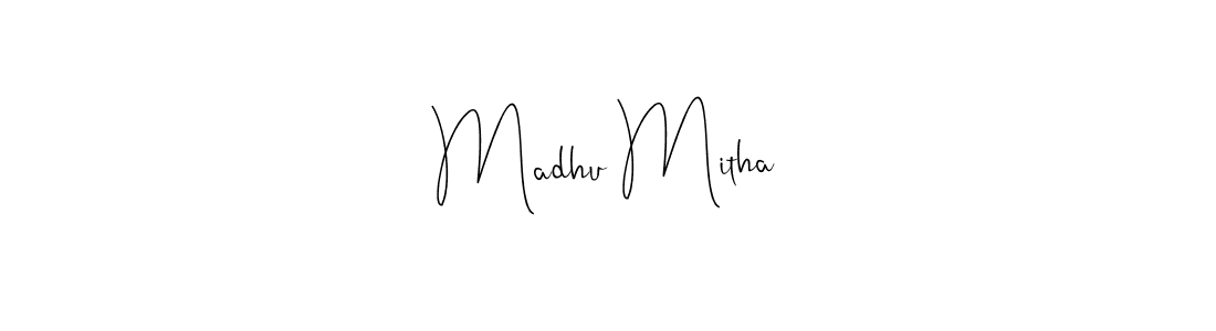 Once you've used our free online signature maker to create your best signature Andilay-7BmLP style, it's time to enjoy all of the benefits that Madhu Mitha name signing documents. Madhu Mitha signature style 4 images and pictures png