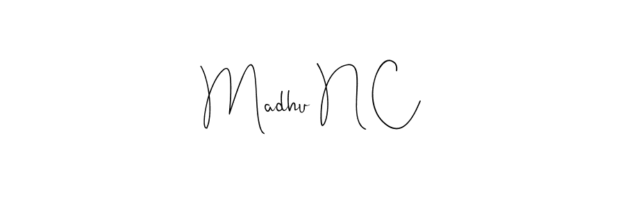 Here are the top 10 professional signature styles for the name Madhu N C. These are the best autograph styles you can use for your name. Madhu N C signature style 4 images and pictures png