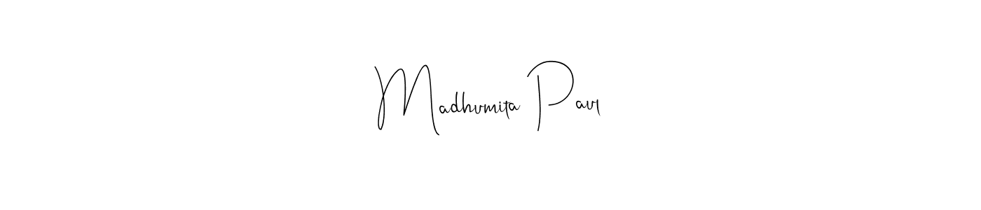 Also we have Madhumita Paul name is the best signature style. Create professional handwritten signature collection using Andilay-7BmLP autograph style. Madhumita Paul signature style 4 images and pictures png