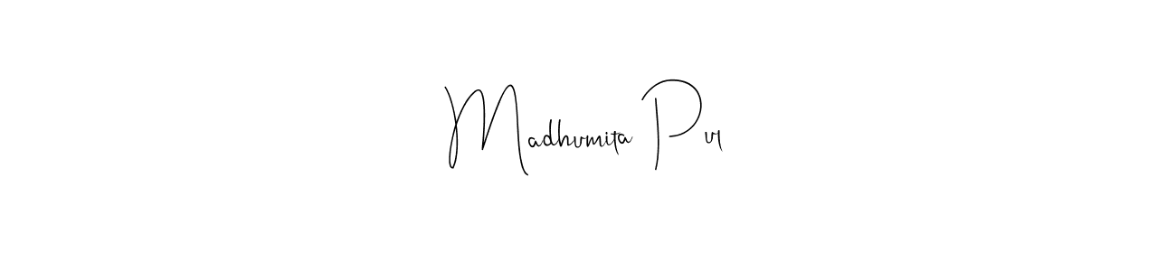 Madhumita Pul stylish signature style. Best Handwritten Sign (Andilay-7BmLP) for my name. Handwritten Signature Collection Ideas for my name Madhumita Pul. Madhumita Pul signature style 4 images and pictures png