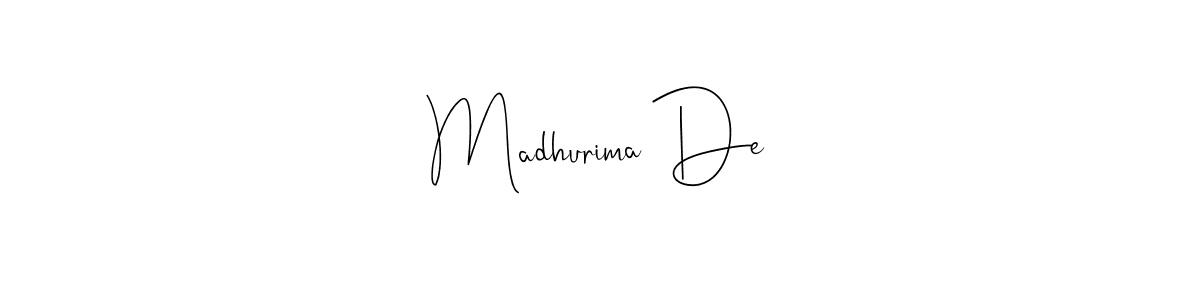 Make a short Madhurima De signature style. Manage your documents anywhere anytime using Andilay-7BmLP. Create and add eSignatures, submit forms, share and send files easily. Madhurima De signature style 4 images and pictures png