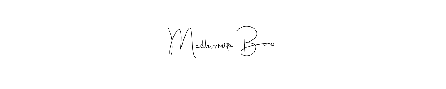 Also You can easily find your signature by using the search form. We will create Madhusmita Boro name handwritten signature images for you free of cost using Andilay-7BmLP sign style. Madhusmita Boro signature style 4 images and pictures png