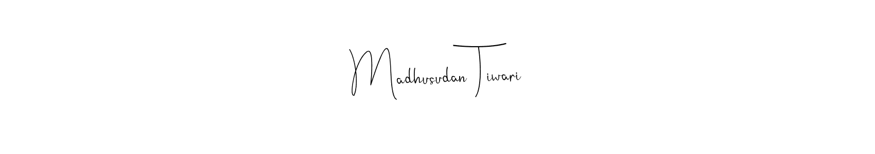 How to make Madhusudan Tiwari signature? Andilay-7BmLP is a professional autograph style. Create handwritten signature for Madhusudan Tiwari name. Madhusudan Tiwari signature style 4 images and pictures png